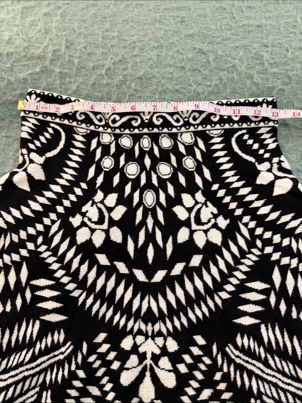 Express Black and White Knit Two Piece Skirt Set - Picture 7 of 7
